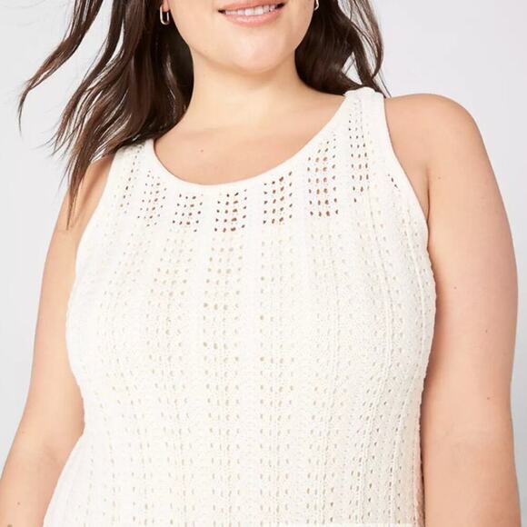 NWT Lane Bryant Eco-Friendly Chevron Striped Sweater Dress Women Size 26/28 - Picture 6 of 14